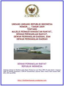 Cover UU MPR, DPR, DPD dan DPRD Hasil Rapur DPR 